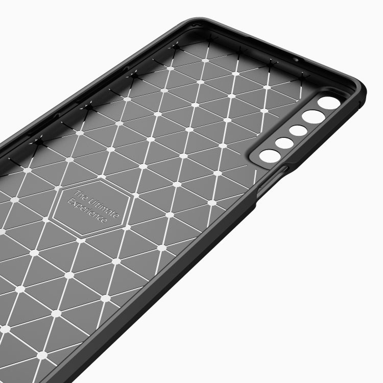 Custodia in TPU in fibra di carbonio con trama spazzolata, For LG Stylo 7 4G, For LG Stylo 7 5G, For Motorola Moto G Power (2021)