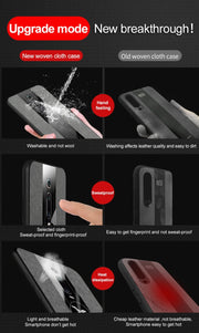 Custodia protettiva in TPU antiurto con tessuto per cuciture XINLI con supporto per anello, For Xiaomi Mi 9T / Redmi K20, For Xiaomi Redmi Note 7, For Xiaomi Redmi 5 Plus, For Xiaomi Redmi Note 8