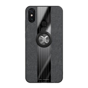 Custodia protettiva in TPU antiurto con tessuto per cuciture XINLI con supporto per anello, For Xiaomi Mi Max 3, For Xiaomi Mi CC9, For Xiaomi Mi CC9e, For Xiaomi Mi 8 Lite