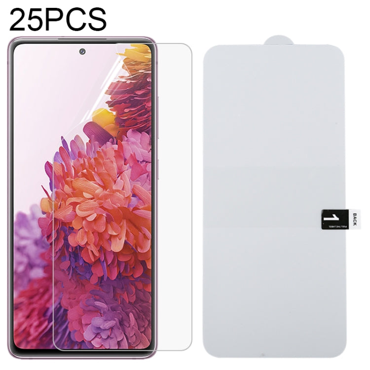 25 PCS Full Screen Protector Pellicola idrogel frontale antideflagrante, For Samsung Galaxy S20 FE 5G (25 PCS), For Samsung Galaxy S21 5G (25 PCS), For Samsung Galaxy S21+ 5G (25 PCS), For Samsung Galaxy S21 Ultra 5G (25 PCS)                           ...
