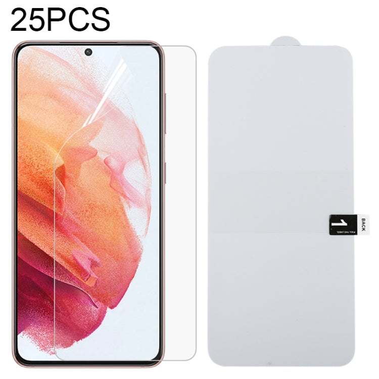 25 PCS Full Screen Protector Pellicola idrogel frontale antideflagrante, For Samsung Galaxy S20 FE 5G (25 PCS), For Samsung Galaxy S21 5G (25 PCS), For Samsung Galaxy S21+ 5G (25 PCS), For Samsung Galaxy S21 Ultra 5G (25 PCS)                           ...
