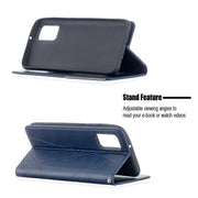 Custodia portafoglio in pelle con slot carte per Galaxy A02s