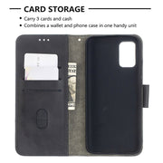 Custodia portafoglio in pelle sintetica per Samsung Galaxy A02s