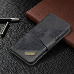 Custodia portafoglio in pelle sintetica per Samsung Galaxy A02s