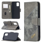 Custodia portafoglio in pelle sintetica per Samsung Galaxy A02s