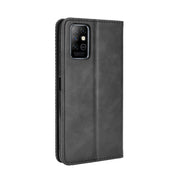Custodia in pelle a vibrazione orizzontale con struttura retrò Crazy Horse con fibbia magnetica con supporto e slot per schede e cornice per foto, For Infinix Note 8 / X692