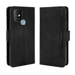 Custodia portafoglio in pelle con slot carte per smartphone compa