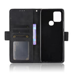 Custodia portafoglio in pelle con slot carte per smartphone compa