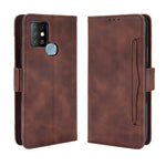 Custodia portafoglio in pelle con slot carte per smartphone compa
