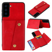 Custodia portafoglio magnetica in PU e TPU per Samsung Galaxy S21