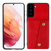 Custodia portafoglio magnetica in PU e TPU per Samsung Galaxy S21