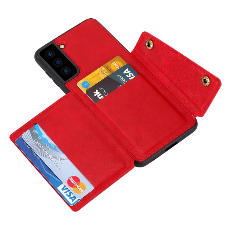 Custodia portafoglio magnetica in PU e TPU per Samsung Galaxy S21