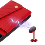 Custodia portafoglio magnetica in PU e TPU per Samsung Galaxy S21