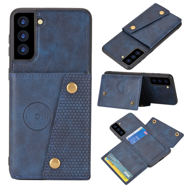 Custodia portafoglio magnetica in PU e TPU per Samsung Galaxy S21