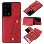 Custodia portafoglio magnetica in PU e TPU per Samsung Galaxy S21