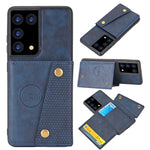 Custodia portafoglio magnetica in PU e TPU per Samsung Galaxy S21