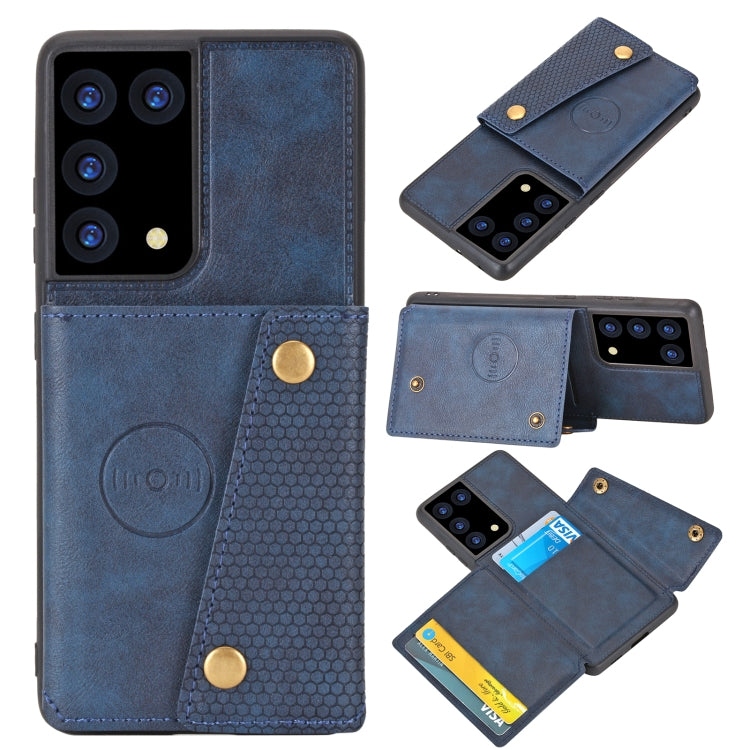 Custodia portafoglio magnetica in PU e TPU per Samsung Galaxy S21