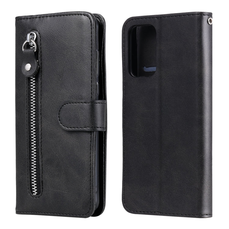 Custodia portafoglio in pelle con cerniera per Samsung Galaxy A72