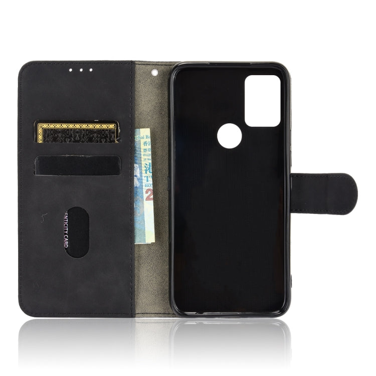Tinta unita Skin Feel Fibbia magnetica Flip orizzontale Custodia in pelle PU con struttura in vitello con supporto e slot per schede e portafoglio, For UMIDIGI A9 Pro