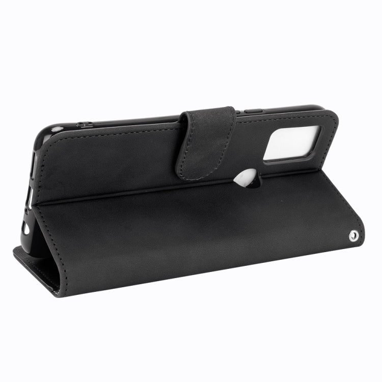 Tinta unita Skin Feel Fibbia magnetica Flip orizzontale Custodia in pelle PU con struttura in vitello con supporto e slot per schede e portafoglio, For UMIDIGI A9 Pro