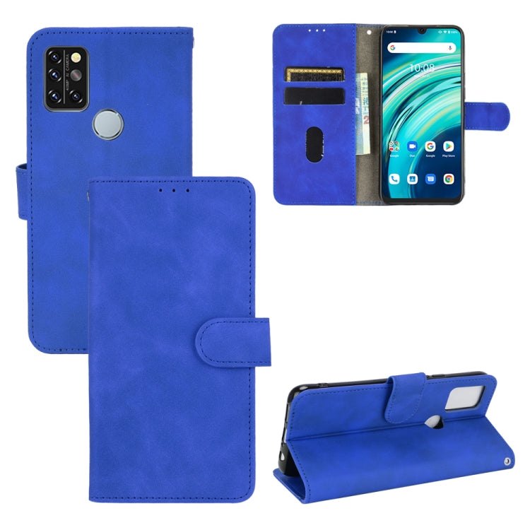 Tinta unita Skin Feel Fibbia magnetica Flip orizzontale Custodia in pelle PU con struttura in vitello con supporto e slot per schede e portafoglio, For UMIDIGI A9 Pro