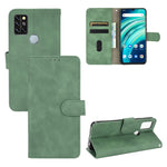 Tinta unita Skin Feel Fibbia magnetica Flip orizzontale Custodia in pelle PU con struttura in vitello con supporto e slot per schede e portafoglio, For UMIDIGI A9 Pro