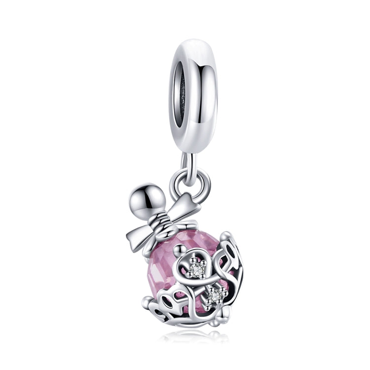 Accessori per collana braccialetto fai-da-te con ciondolo bottiglia di profumo in argento sterling S925, Perfume Bottle