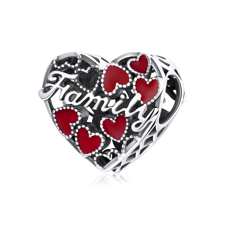 Accessori per collana braccialetto fai-da-te con perline d'amore per la famiglia calde in argento sterling S925, Warm Family Love