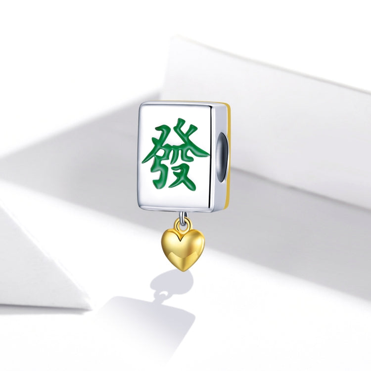 Accessori per collana braccialetto fai-da-te con piastrelle Mahjong in argento sterling S925, Mahjong Tiles