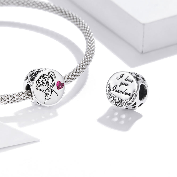 Accessori per collana braccialetto fai-da-te con lettere fiori in argento sterling S925, Letters Flowers