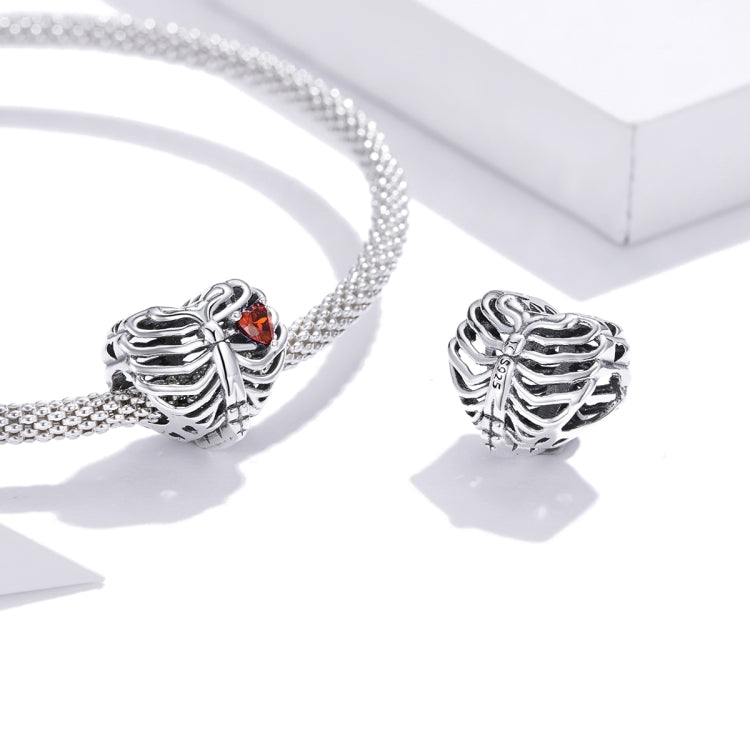 Accessori per collana braccialetto fai-da-te con perline a cuore pulsante in argento sterling S925, Beating Heart