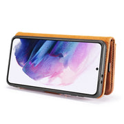 Custodia portafoglio in pelle con supporto per Samsung Galaxy S21