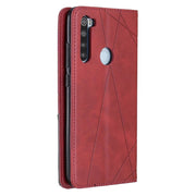 Custodia in pelle magnetica a rotazione orizzontale con struttura a rombo con supporto e slot per schede, For Xiaomi Redmi Note 8, For Xiaomi Redmi Note 8 Pro