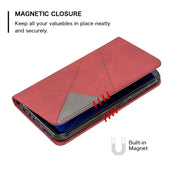 Custodia in pelle magnetica a rotazione orizzontale con struttura a rombo con supporto e slot per schede, For Xiaomi Redmi Note 8, For Xiaomi Redmi Note 8 Pro