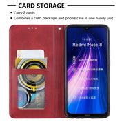 Custodia in pelle magnetica a rotazione orizzontale con struttura a rombo con supporto e slot per schede, For Xiaomi Redmi Note 8, For Xiaomi Redmi Note 8 Pro