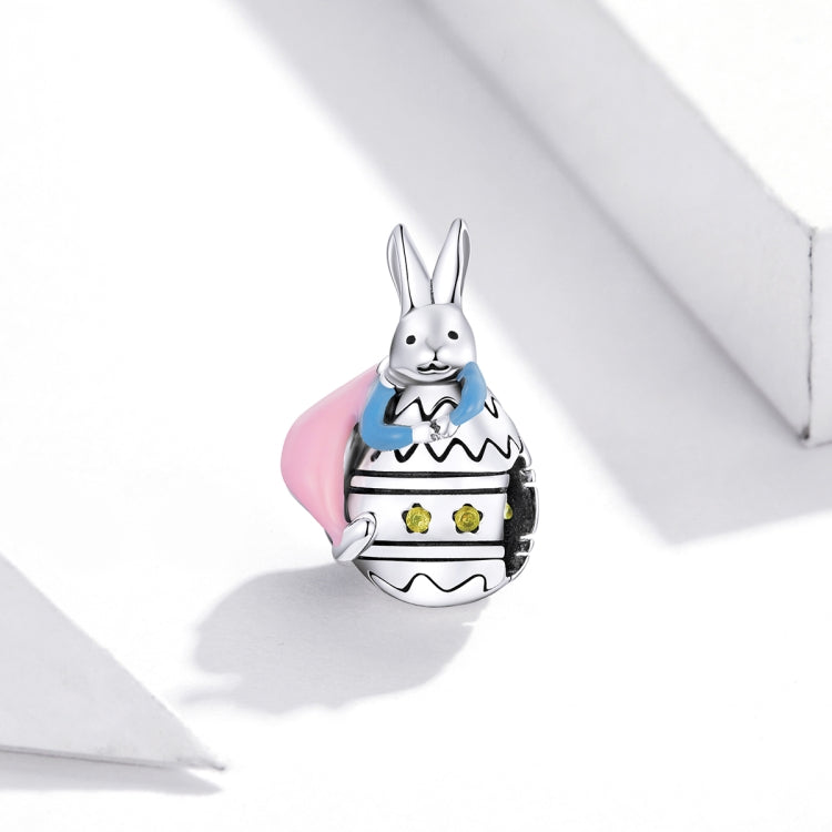 Accessori per collana braccialetto fai-da-te con perline per coniglietta in argento sterling S925, Bunny Girl