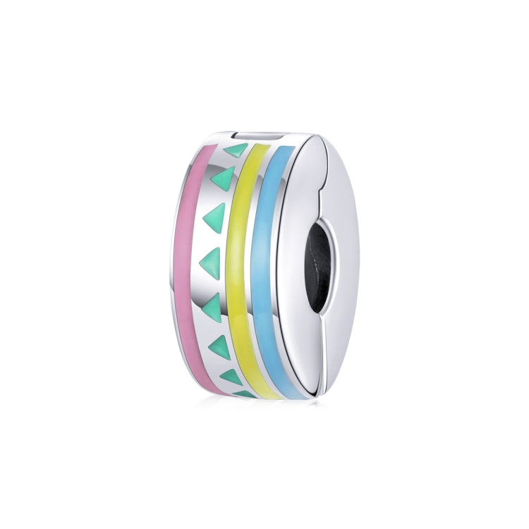 Accessori per collana braccialetto fai da te con perline colorate rotonde in argento sterling S925, Round Colorful