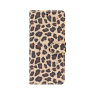 Custodia portafoglio in pelle leopardata per Samsung Galaxy S21