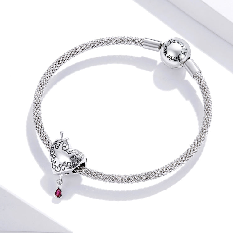 Accessori per collana braccialetto fai-da-te con perline a cuore con freccia in argento sterling S925, Cupid Arrow