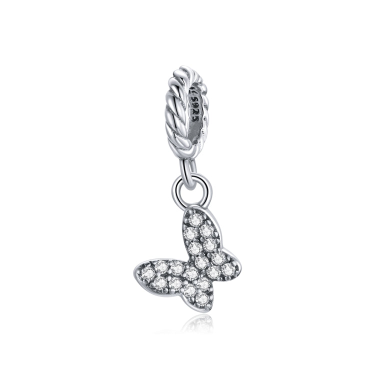 Accessori per collana braccialetto fai-da-te con ciondolo ragazza farfalla in argento sterling S925, Butterfly