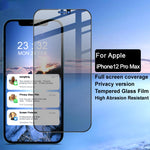 Pellicola vetro temperato anti-spia per iPhone 12