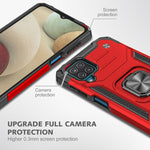 Custodia TPU antiurto con anello rotante per Samsung Galaxy A12