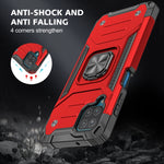 Custodia TPU antiurto con anello rotante per Samsung Galaxy A12