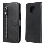 Per Xiaomi Redmi Note 9 5G (versione CN) / Note 9T 5G Fashion Calf Texture Zipper Custodia in pelle a vibrazione orizzontale con supporto e slot per schede e portafoglio, For Xiaomi Redmi Note 9 5G (CN Version)
