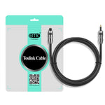EMK OD1.0mm 3.5mm Audio digitale Toslink a Mini Toslink Cavo audio ottico digitale, 1m, 1.5m, 2m, 3m, 5m