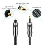 EMK OD1.0mm 3.5mm Audio digitale Toslink a Mini Toslink Cavo audio ottico digitale, 1m, 1.5m, 2m, 3m, 5m