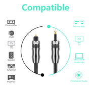 EMK OD1.0mm 3.5mm Audio digitale Toslink a Mini Toslink Cavo audio ottico digitale, 1m, 1.5m, 2m, 3m, 5m