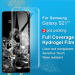 Pellicola idrogel a schermo intero curvo IMAK da 2 pezzi, For Samsung Galaxy S21 5G, For Samsung Galaxy S21+ 5G, For Samsung Galaxy S21 Ultra 5G, For Xiaomi Mi 11 5G