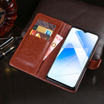 Custodia portafoglio in pelle Crazy Horse per Galaxy A32
