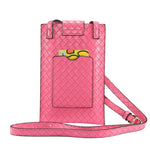 Imballaggio intrecciato Semplice borsa per cellulare di fascia alta con cordino, adatta per smartphone da 6,7 pollici